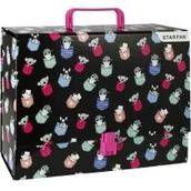 Teczki i skoroszyty - Teczka z rączką A4 95 mm Minisy STARPAK 511089 - miniaturka - grafika 1