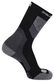 Skarpety Salomon Outpath Wool DX + SX Black - Skarpetki i podkolanówki sportowe - miniaturka - grafika 1