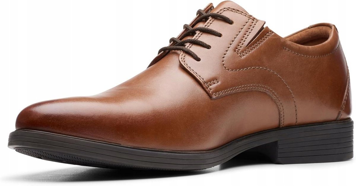 CLARKS PÓŁBUTY MĘSKIE SKÓRZANE SZNUROWANE BRĄZOWE 46 16IA