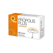 Przeziębienie i grypa - Farmina Propolis Plus 60 tabletek 3043813 - miniaturka - grafika 1