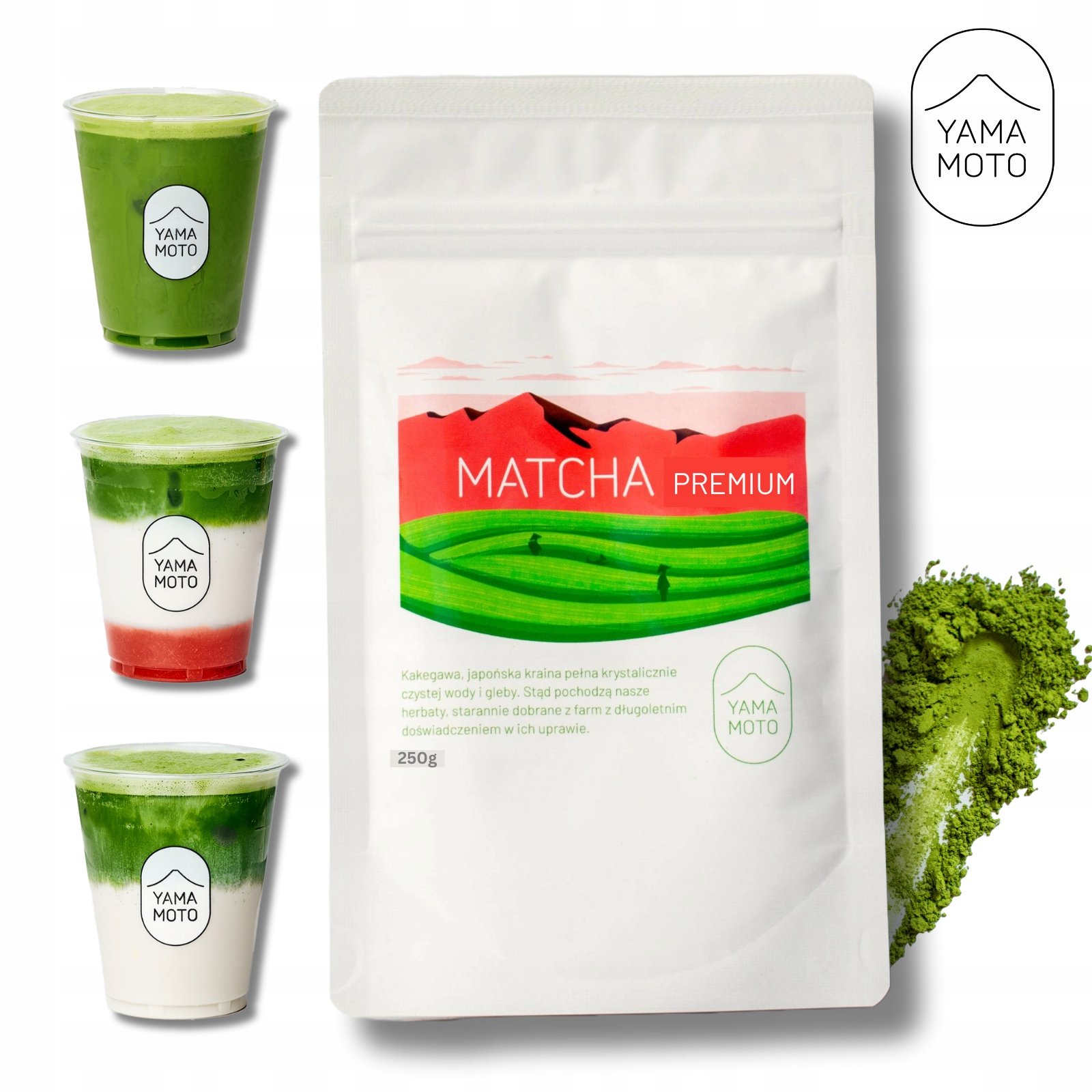 Japońska Yamamoto Matcha 50g Premium ceremonialna Pierwszy zbiór