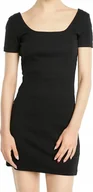 Sukienki - SUKIENKA PUMA CLASSICS RIBBED DRESS CZARNA ROZM. M - miniaturka - grafika 1