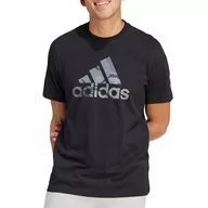 Koszulki sportowe męskie - Koszulka adidas Sportswear Camo Badge Of Sport Graphic IR5828 - czarna - Adidas - miniaturka - grafika 1