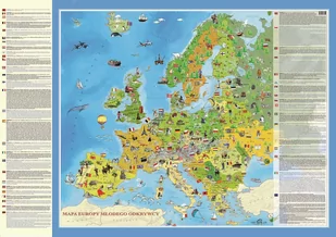 Europa mapa tapeta dla dzieci pokój dziecięcy XL - Tapety - miniaturka - grafika 1