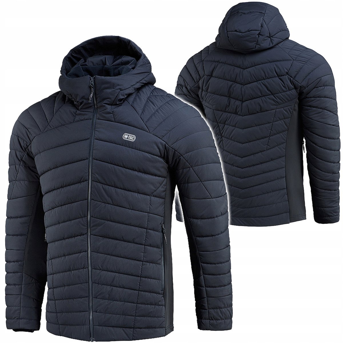 Kurtka Zimowa Męska Puchowa z Kaputrem JARL M-TAC Ocieplenie G-Loft Dark Navy Blue L