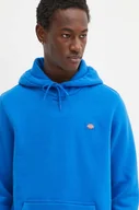 Bluzy męskie - Dickies bluza męska kolor niebieski z kapturem gładka - miniaturka - grafika 1