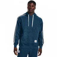 Bluzy sportowe męskie - Męska bluza dresowa nierozpinana z kapturem Under Armour UA Essential Heritage Flc HD - UNDER ARMOUR - miniaturka - grafika 1