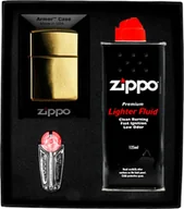 Trafika - Zestaw Zippo Zapalniczka High Polished Brass Armor Heavy Prezentowy No1 - miniaturka - grafika 1