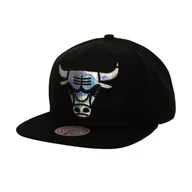 Czapki męskie - Czapka z daszkiem Mitchell & Ness NBA Iridescent Xl Logo Chicago Bulls - miniaturka - grafika 1