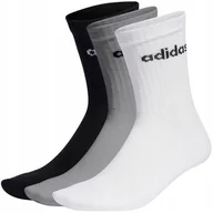 Skarpetki męskie - Skarpety adidas Linear Crew Cushioned 3P IC1302 43-45 - miniaturka - grafika 1