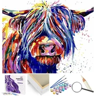 Malowanie po numerach - Kolorowy Byk - miniaturka - grafika 1