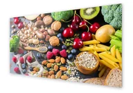 Dekoracje domu - Panel kuchenny HOMEPRINT Produkty bogate w błonnik 140x70 cm - miniaturka - grafika 1