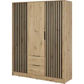 Szafy - Szafa 155 Nelly Nelly Piaski Meble Artisan / Lamela Czarna - miniaturka - grafika 1