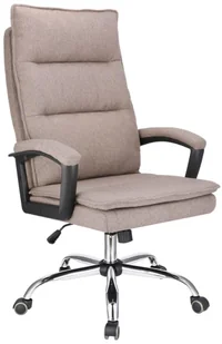 Brązowy regulowany fotel obrotowy do biurka T5-E62 - Fotele Brązowy regulowany fotel obrotowy do biurka T5-E62 - Fotele - miniaturka - grafika 1