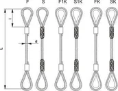 Haki, szakle i karabinki - unimet ZAWIESIE LINOWE TYPU F 10MM 2MB - miniaturka - grafika 1