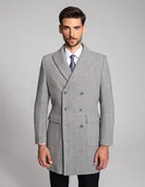 Płaszcze męskie - płaszcz bolognetta szary - miniaturka - grafika 1