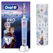 Szczoteczki do zębów dla dzieci - Braun Oral-B szczoteczka akumulatorowa dla dzieci D103 Kids FROZEN - Kraina Lodu   <b>etui podróżne</b> D103.413.2KX - miniaturka - grafika 1