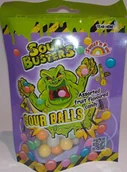 Cukierki - SOUR BUSTERS KWAŚNE CUKIERKI KULKI 50G MIESZANKA OWOCOWYCH SMAKÓW - miniaturka - grafika 1