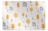 Podnóżki, podpórki, podkładki - Mata pod fotel ochrona paneli Domy wśród drzew 140x100 cm - miniaturka - grafika 1