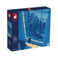 Puzzle - Janod Puzzle 500 szt 	Puzzle artystyczne Nocny widok w błękicie 500-el 8+ - miniaturka - grafika 1