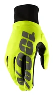 Rękawiczki rowerowe - 100%, Rękawiczki kolarskie, Hydromatic Waterproof Glove neon yellow, żółty, rozmiar XL - miniaturka - grafika 1