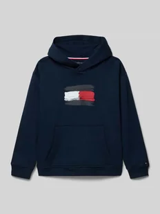 Bluza z kapturem o kroju regular fit z mieszanki bawełny - Swetry dla chłopców - miniaturka - grafika 1