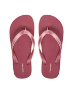 Klapki i japonki damskie - Calvin Klein Japonki Flatform Flip Flop Met Tpu HW0HW03120 Różowy - miniaturka - grafika 1
