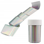 Ozdoby do paznokci - Folia transferowa 100 cm lustrzana chrome holograficzna Nr 1 - miniaturka - grafika 1