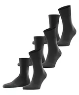 Skarpetki męskie - FALKE Uniseks Skarpety Run 3-Pack U SO Bawełna jednokolorowe 3 Pak, Szary (Dark Grey 3970), 46-48 - miniaturka - grafika 1