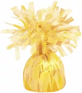Balony i akcesoria - Obciążnik foliowy do balonów napełnionych helem - żółty - 176 g. - miniaturka - grafika 1