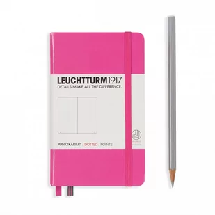 LEUCHTTURM1917 348107 Notatnik Pocket (A6), twarda okładka, 187 ponumerowanych stron, New Pink, Dotted - Pozostałe książki - miniaturka - grafika 1