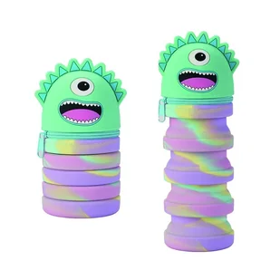 Piórnik tuba silikonowy pastelowy - Piórniki - miniaturka - grafika 1
