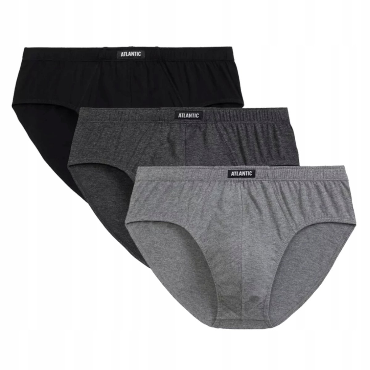 SLIPY MAJTKI MĘSKIE bawełniane 3BMP-006 3-pak Atlantic wygodne *M