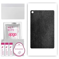 Akcesoria do tabletów i e-booków - folia naklejka skórka strukturalna na TYŁ do Huawei MatePad C5E WI-FI - Skóra Czarna - apgo SKINS - miniaturka - grafika 1