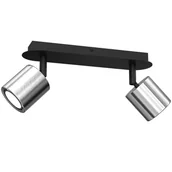 Lampy sufitowe - Nowoczesna, podwójna listwa sufitowa ze spotami LX 9235 z serii DEMIA - miniaturka - grafika 1