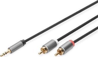 Digitus Stereo 3.5mm to 2RCA Splitter Y, M to M DB-510330-018-S 3.5mm stereo, 2x RCA plug, 1.8 m