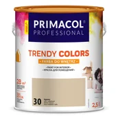 Farby wewnętrzne - Primacol Farba Trendy Colors kawowy (30) 2,5 l Professional - miniaturka - grafika 1