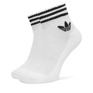 Skarpetki męskie - Zestaw 3 par wysokich skarpet unisex adidas 3-Stripes JV7435 Biały - miniaturka - grafika 1