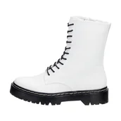 Botki damskie - Białe glany damskie S.Barski 201-67 - S.BARSKI - miniaturka - grafika 1