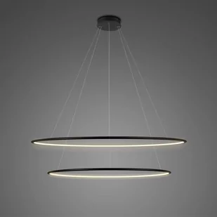 Lampa wisząca Ledowe Okręgi No. 2 Φ100 cm in 3k czarna ściemnialna Altavola Design (Barwa światła delikatnie ciepła, Kierunek padania światła do wewnątrz, Kolor Czarny, Możliwość ściemniania tak) - Oprawy, klosze i abażury - miniaturka - grafika 1