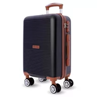 Walizki - EL CABALLO - Walizki podróżne do kabiny - Walizka kabinowa - Walizka podróżna - Wytrzymała walizka kabinowa 52 x 35 x 20 Ryannair - Wytrzymały bagaż samolotowy z zamkiem TSA, Czarny (Black), Kabina - miniaturka - grafika 1