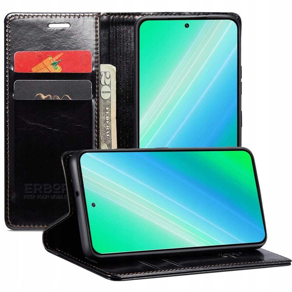 Etui z klapką do Galaxy S23 Ultra, Pokrowiec, Portfel, Futerał, Obudowa