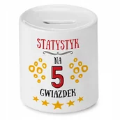 Skarbonki - Dla Statystyka Skarbonka na Urodziny na Prezent z Nadrukiem ze Zdjęciem + Opakowanie na prezent (wzór 04) - miniaturka - grafika 1