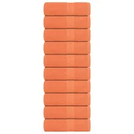 Ręczniki - vidaXL Ręczniczki, 10 szt., pomarańczowe, 30x30 cm, bawełna 100% - miniaturka - grafika 1