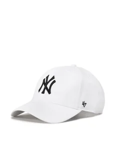 47 Brand Czapka z daszkiem Mlb New York Yankees B-MVPSP17WBP-WH Biały - Czapki męskie - miniaturka - grafika 1