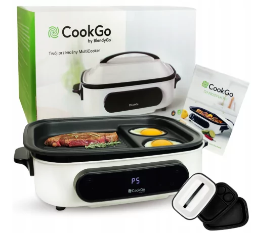 CookGO Multicooker Wielofunkcyjny - Przenośny Grill i Kuchenka 1400W