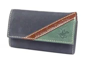 Etui na klucze - BH-375 SPORT Etui na klucze skórzane Granatowe - miniaturka - grafika 1