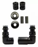 Zawory i kraniki - Zawór regulacyjny Vision czarny mat prawy GW1/2 All in One - miniaturka - grafika 1