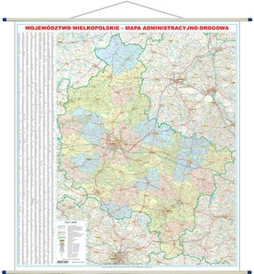 EkoGraf Województwo łódzkie mapa ścienna administracyjno-drogowa 1:200 000 EkoGraf - Atlasy i mapy - miniaturka - grafika 1