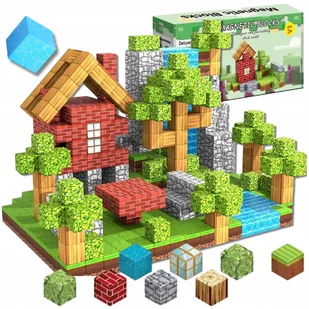 KLOCKI MAGNETYCZNE KOSTKI SZEŚCIANY Pixele 3D Zestaw Edukacyjny dla Dzieci - Klocki - miniaturka - grafika 1